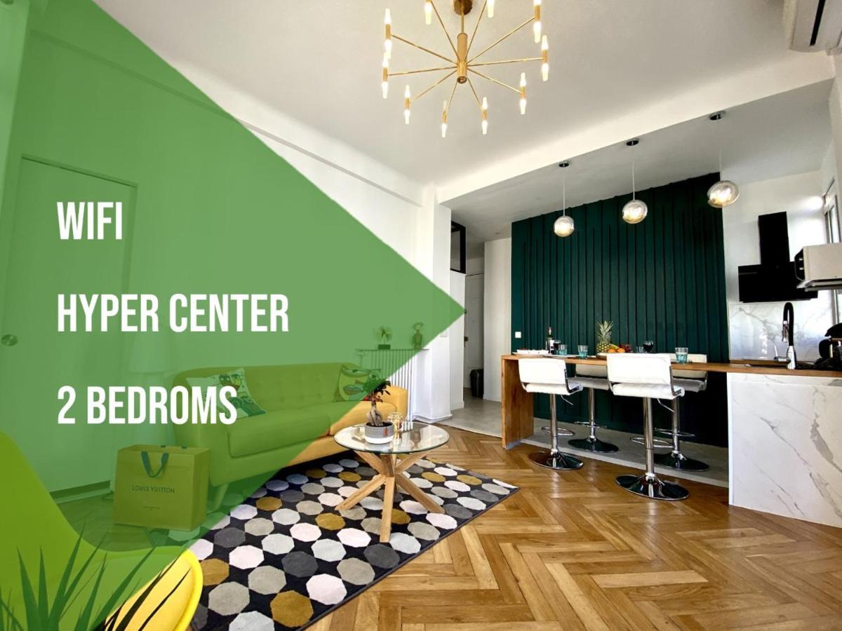 2 Bedroom - Hyper Center - Kitchen - Tramway - Balcony - Air Conditioner - Wifi Nice Extérieur photo